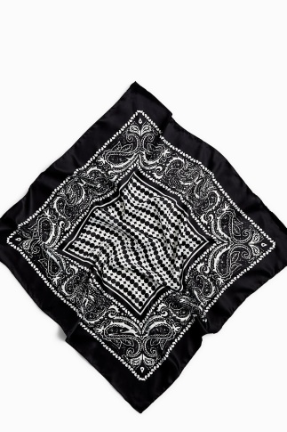 Flowing Şal Desenli Unisex Saten Bandana