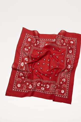 In Love Pamuklu Şal Desenli Bandana